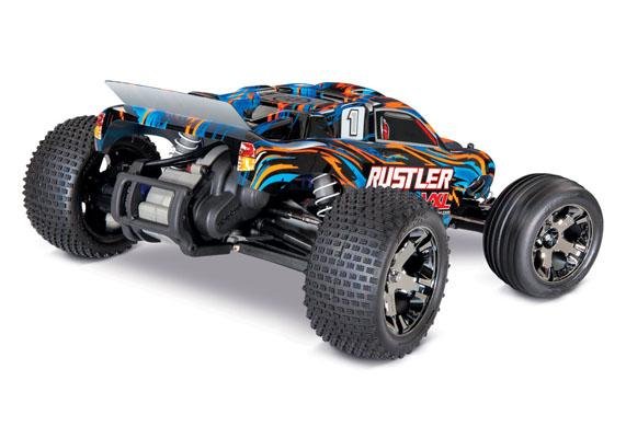 Радиоуправляемый трагги TRAXXAS Rustler VXL TQi TSM 2WD 1:10 - TRA37076-4-Y