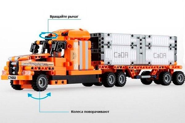 Конструктор CADA STEAM 10 в 1 механическая лаборатория - порт (634 детали) C71002W