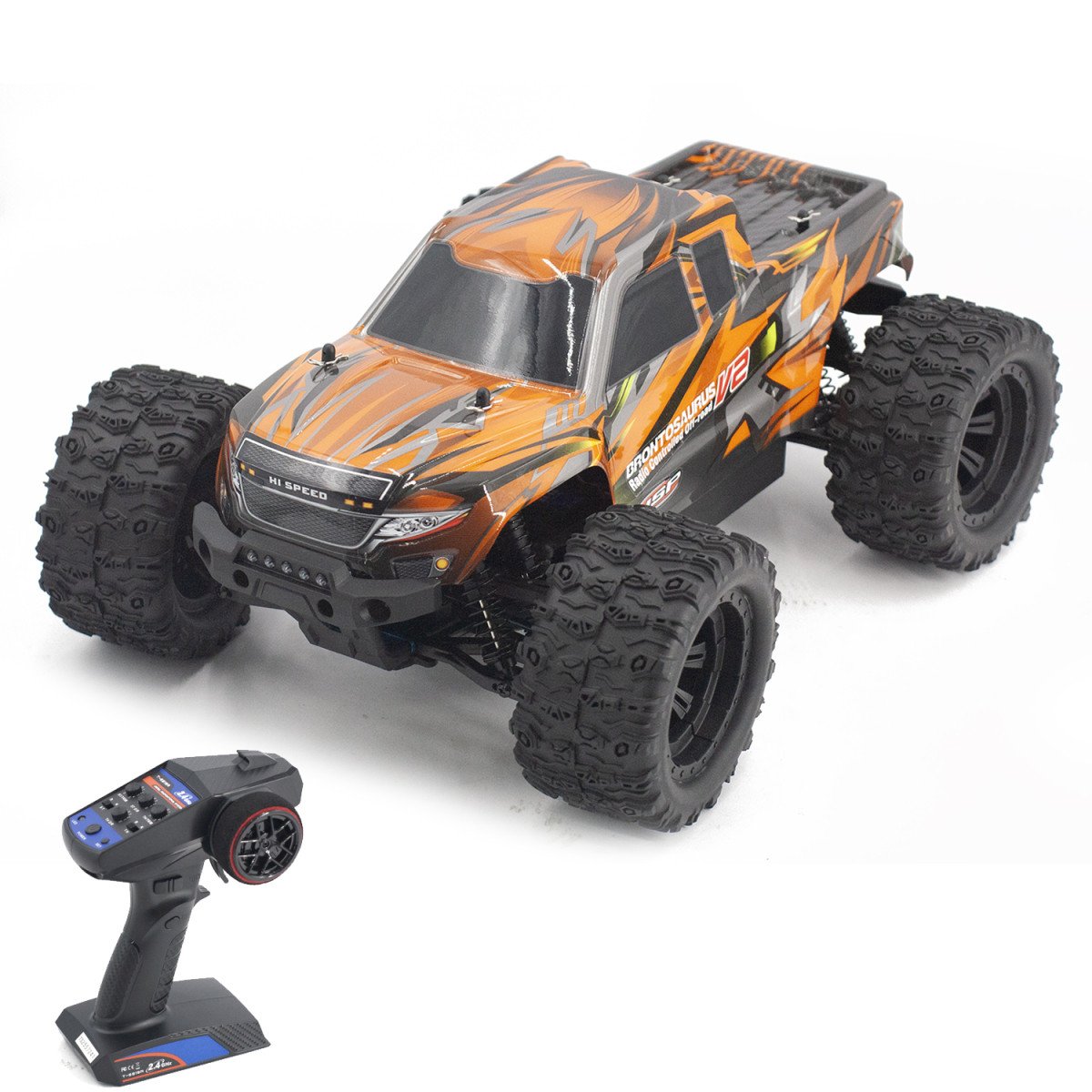 Радиоуправляемая машина джип HSP Monster Truck 1:10 4WD Brontosaurus Brushed - 94111V2-88089