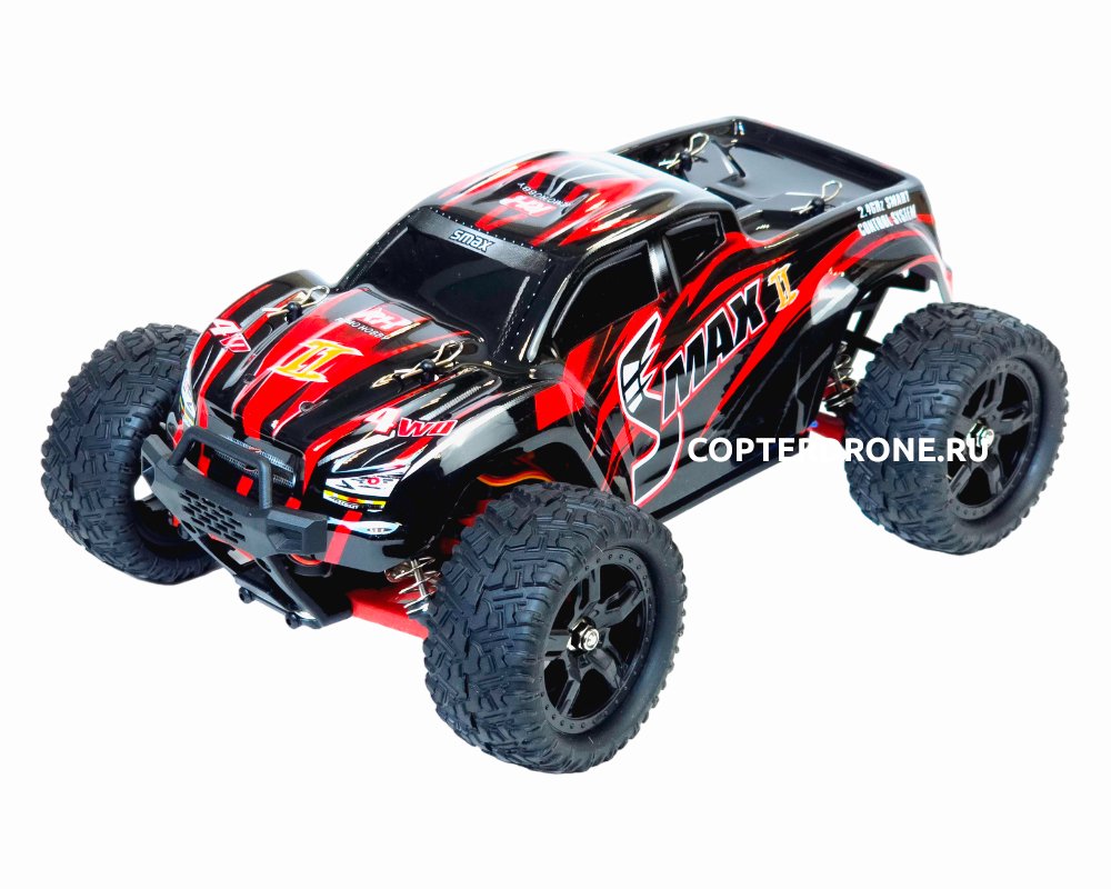 Радиоуправляемая машина монстр Remo Hobby RH1635 Upgrade V2.0 Smax II 4WD RTR 1:16 2.4G - RH1635UPG-RED-V2