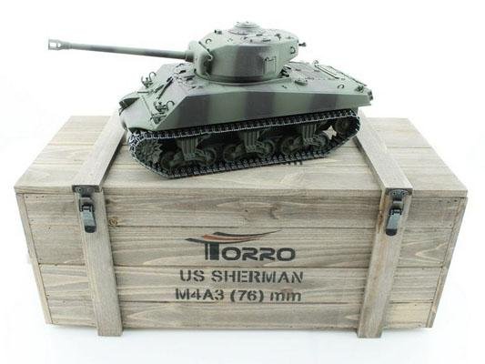 Радиоуправляемый танк Torro Sherman M4A3 76mm, 1/16 2.4G - TR1114113065
