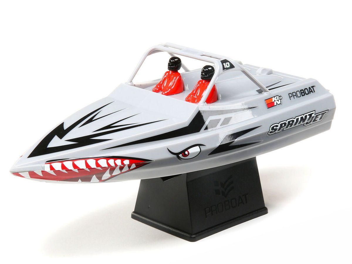 Радиоуправляемый катер ProBoat Sprintjet 9-inch Self-Right Jet Boat (серебряный) RTR - PRB08045T1