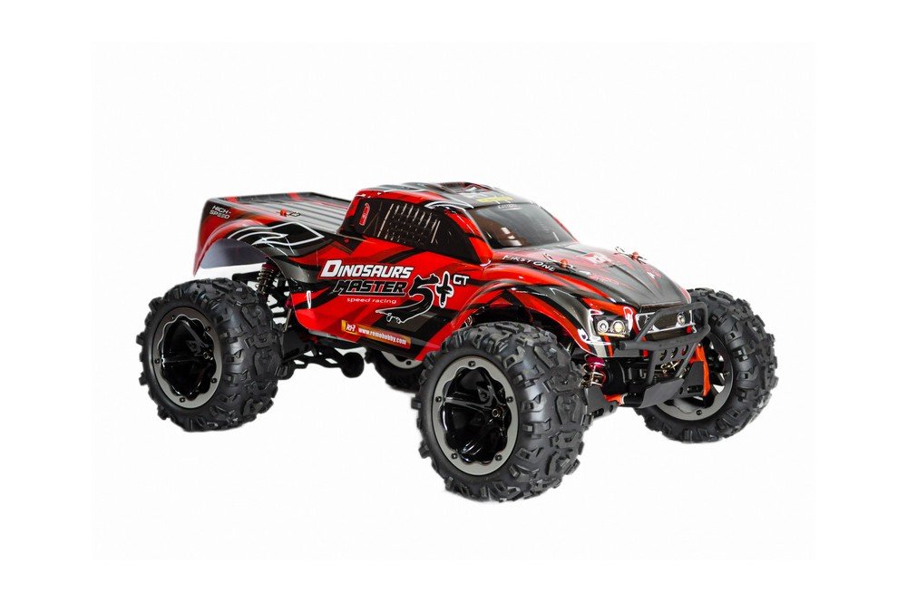 Радиоуправляемый монстр Remo Hobby Dinosaurs Master Brushless UPGRADE PLUS 4WD RTR масштаб 1:8 2.4G - RH8037-RED