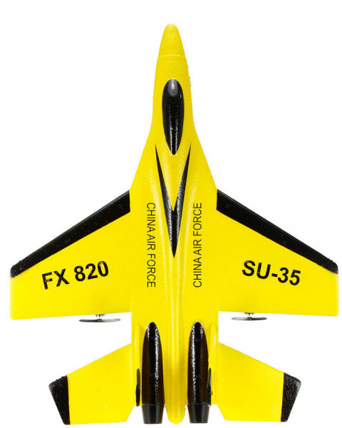 Радиоуправляемый самолет SU-35 для начинающих 2.4G - FX820 - YELLOW