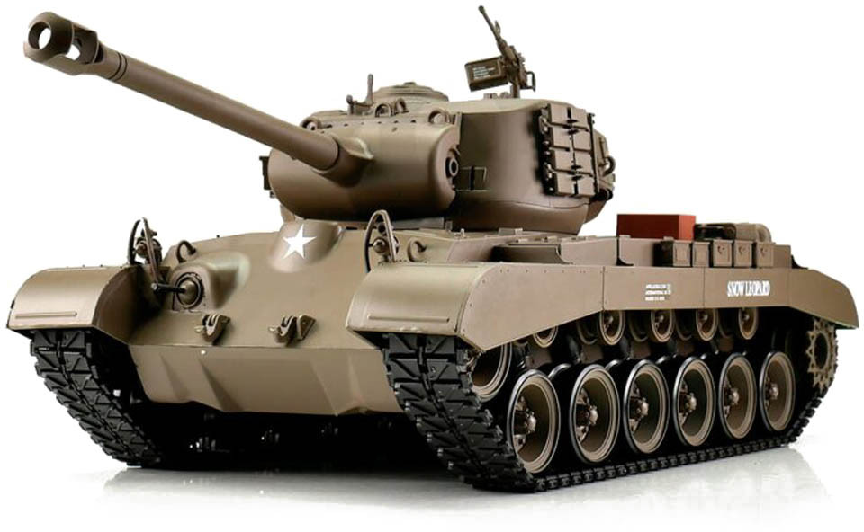 Радиоуправляемый танк Heng Long Snow Leopard USA M26 V7.0 масштаб 1:16 - 3838-1 V7.0