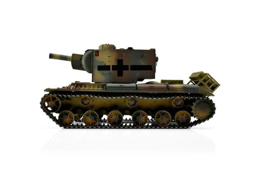 Радиоуправляемый танк Torro KV-2 1/16 ВВ-пушка, дым, зеленый V3.0 2.4G RTR TR11708-CA-3.0