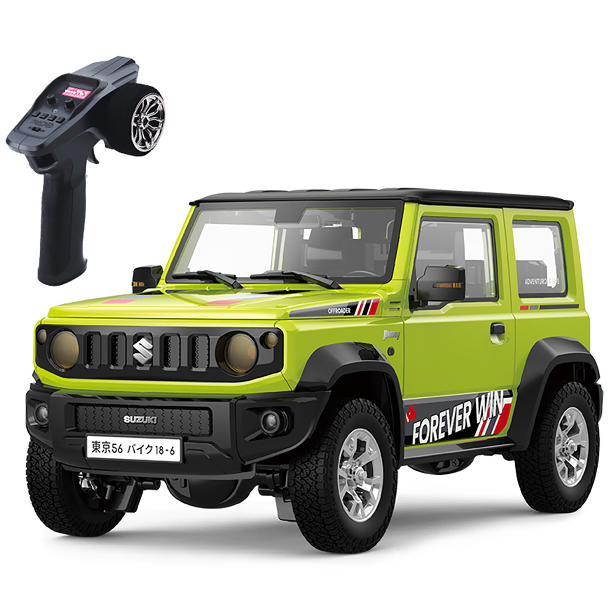 Радиоуправляемая машина внедорожник HB Suzuki Jimny PRO 1:16 4WD RTR (свет, выхлоп, Li-Po 5C) - HG4-53-PRO-GREEN