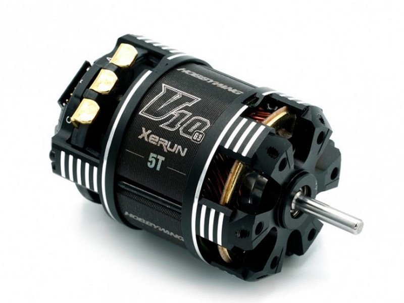 Бесколлекторный мотор Hobbywing XERUN-V10-5T-BLACK-G3 (6500KV, 3.17/13.3, 1/10) - HW-30401116