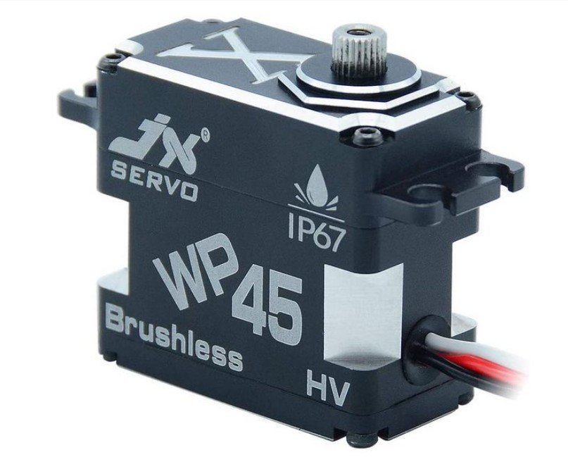 Сервомашинка цифровая JX Servo WP45 (75г/45/0.11/8.4V) бесколлекторная, влагозащищенная JXS-WP45