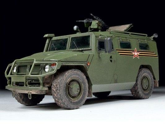 Модель сборная ZVEZDA Российский бронеавтомобиль ГАЗ ТИГР , 1:35