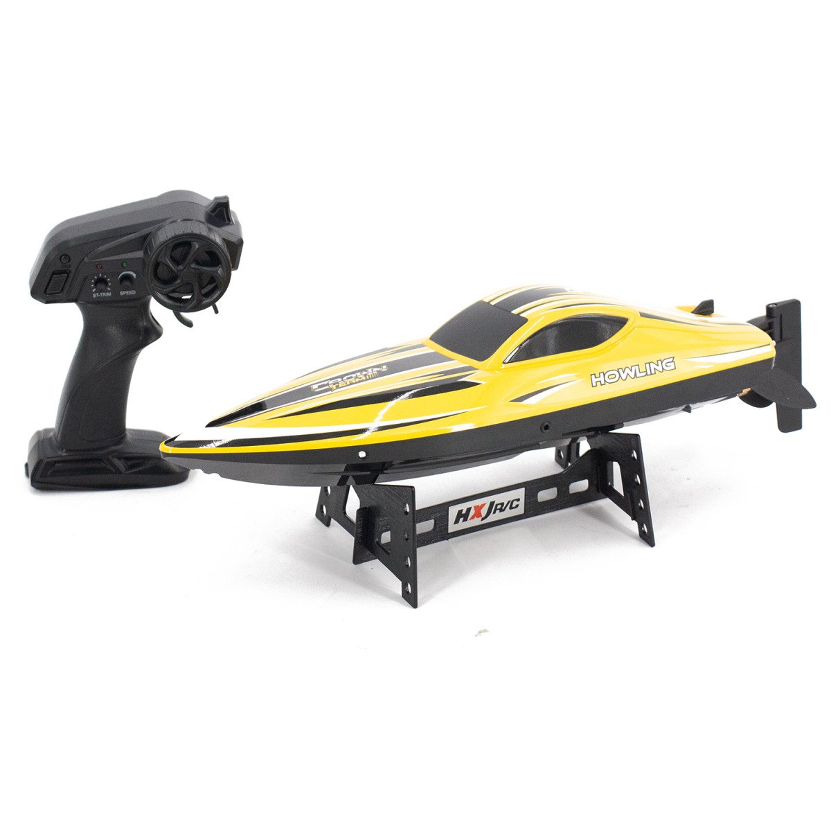 Радиоуправляемый катер HJ toys / HongXunJie Chasing Waves с сумкой (41 см, 35 км/ч) - HJ818-YELLOW-BAG