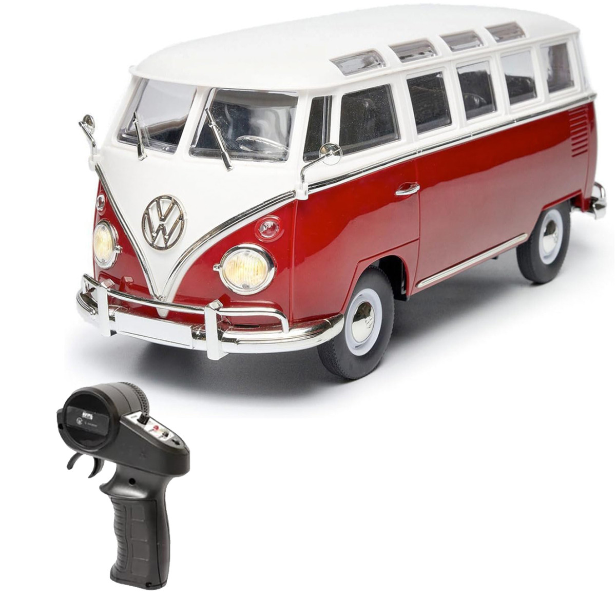 Радиоуправляемая машина минивэн WPL D-52MINI Volkswagen T1 красный 1:16 - WPLD-52MINI-RED