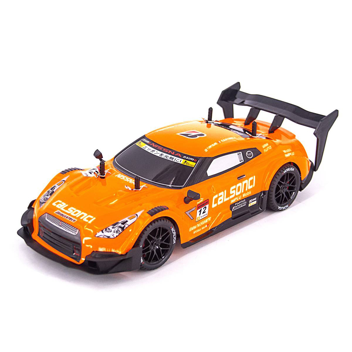 Радиоуправляемая машина для дрифта Huang Bo Nissan GTR R35 (свет, пар, 4WD 1:14) - RC-18D-1