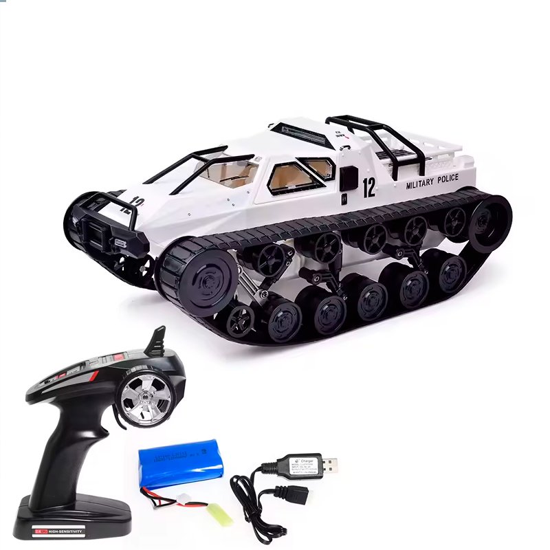 Радиоуправляемый гусеничный белый вездеход XLG Military Police (белый) RTR масштаб 1:12 2.4G - G2061-WHITE