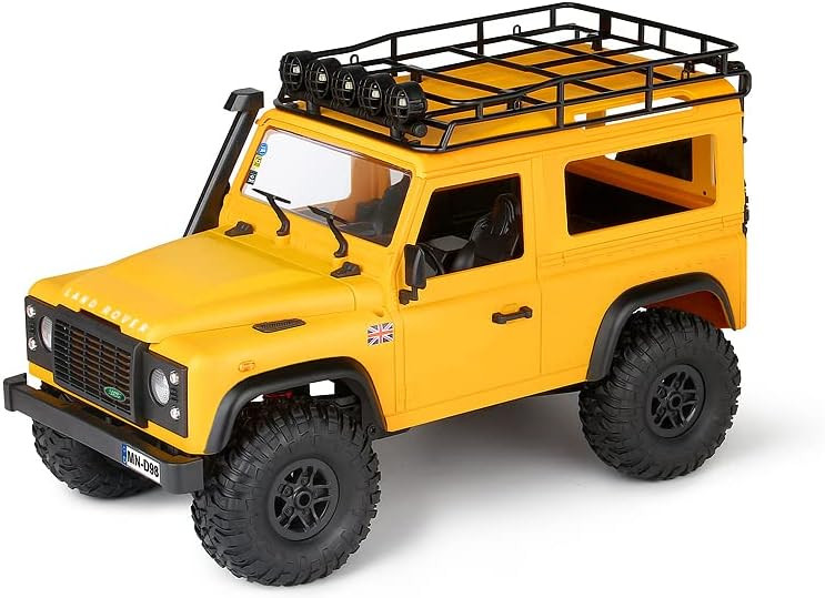 Радиоуправляемый внедорожник Land Rover Defender 4WD 1:12 - MN-98-YELLOW