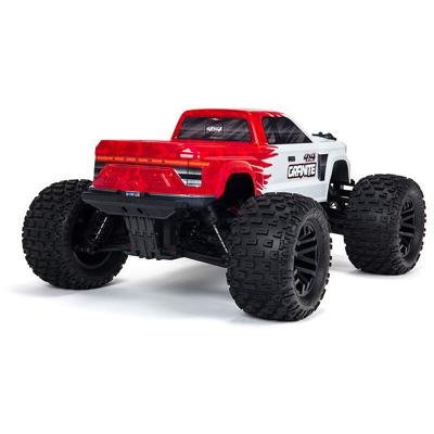 Радиоуправляемая машина монстр ARRMA GRANITE 4X4 V3 MEGA 550 Brushed Monster Truck 4WD RTR масштаб 1:10 2.4G (красный) - ARA4202V3T2