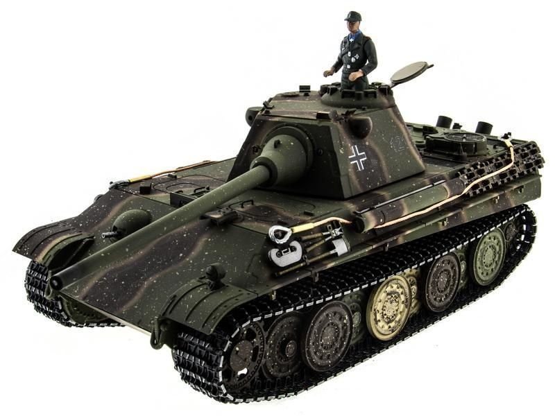 Радиоуправляемый танк Taigen 1/16 Panther type F (Германия) HC версия, V3 2.4G RTR TG3879-1FHC3.0