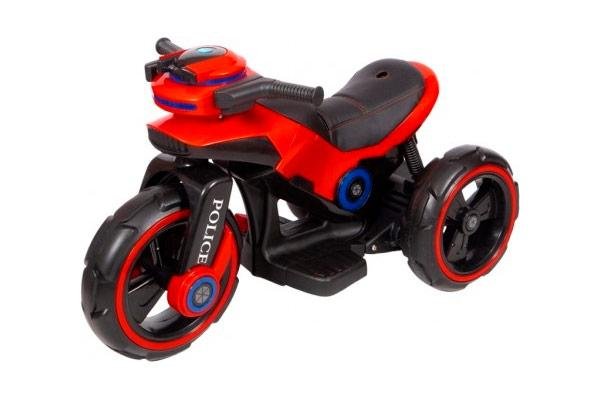 Детский мотоцикл на аккумуляторе Y-MAXI Police Red - SW198B-RED