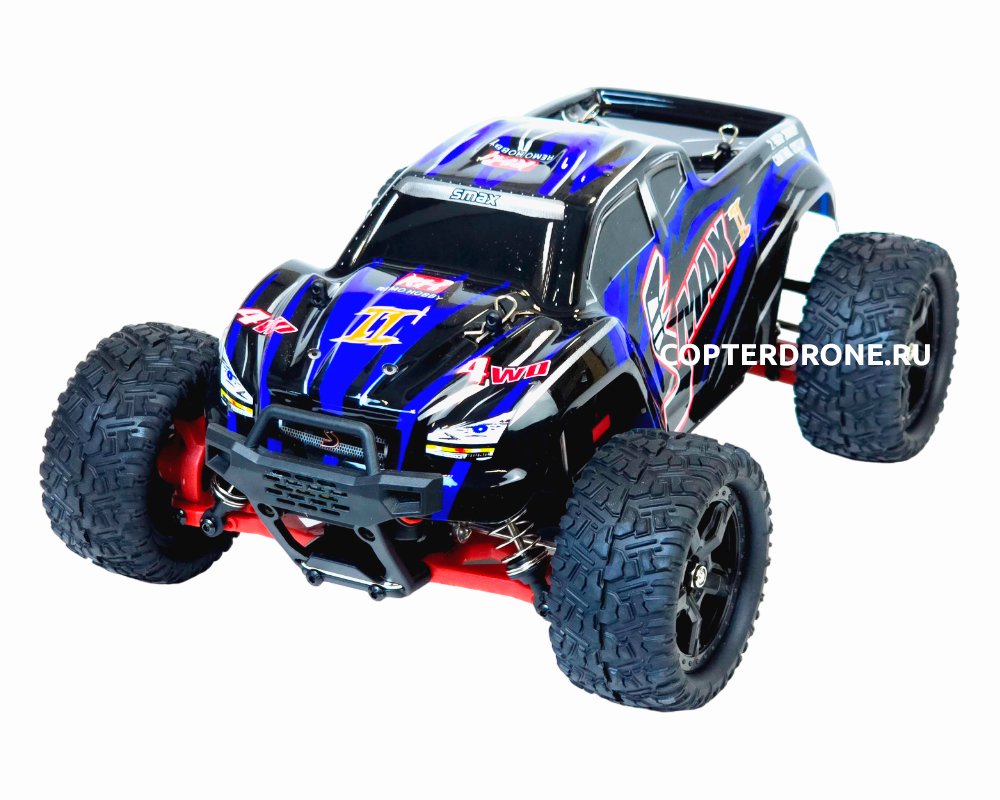 Радиоуправляемая машина монстр Remo Hobby RH1631 Upgrade V2.0 Smax II 4WD RTR 1:16 2.4G - RH1631UPG-BLUE-V2