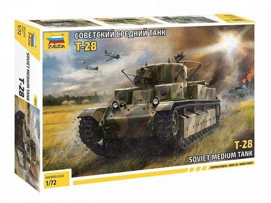 Модель Сборная ZVEZDA Советский средний танк Т-28 , 1:72