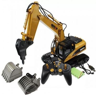 Радиоуправляемый экскаватор HUI NA 3 в 1, 1:14 - HN1550-60-70