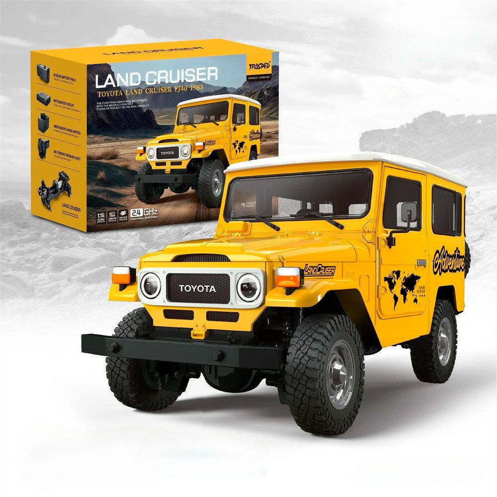 Радиоуправляемая машина внедорожник HG HG4-50 TRASPED RTR 1/16 2.4G 4WD (TOYOTA Land Cruiser FJ40 1983) - HG4-50-Y