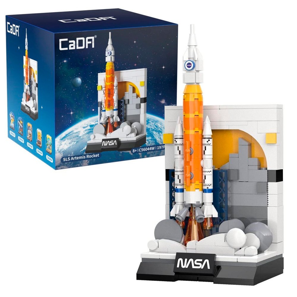 Конструктор CaDA NASA сверхтяжелая ракета-носитель SLS Artemis Rocket (197 деталей) - C56044W