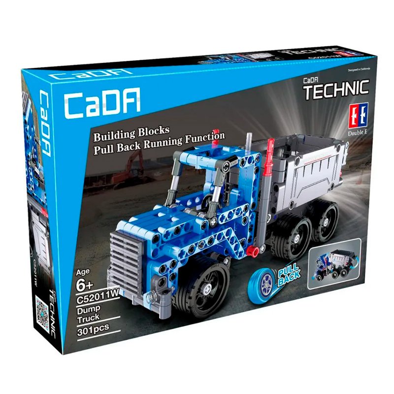 Конструктор CaDA Technic самосвал совместим с C52012W, инерционный (301 деталь) - C52011W