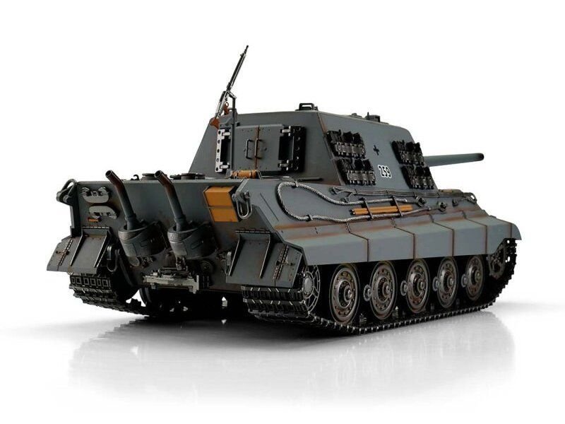 Радиоуправляемый танк Torro Jagdtiger, башня Henschel 1/16 откат ствола (для ИК боя) V3.0 2.4G RTR TR11411-GY-3.0