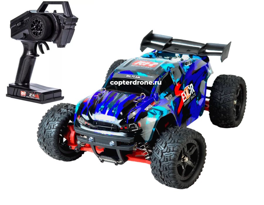 Радиоуправляемая трагги Remo Hobby S EVO-R UPGRADE 4WD 2.4G 1/16 RTR RH1661UPG-BLUE