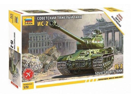 Модель Сборная ZVEZDA Советский танк ИС-2 (сборка без клея), 1:72