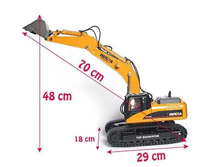 Радиоуправляемый экскаватор Hui Na Toys HN1580 1:14 2.4G