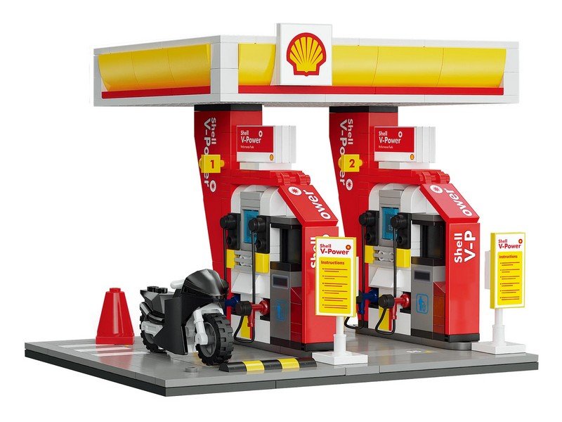 Конструктор CaDA автозаправочная станция Shell (305 деталей) C66028W