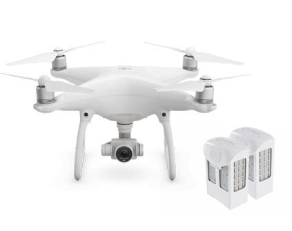 Квадрокоптер Phantom 4 с дополнительным аккумулятором