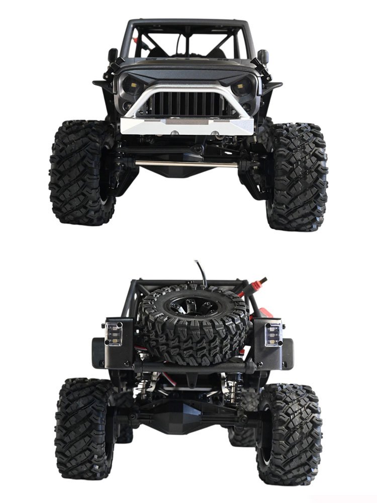 Радиоуправляемый краулер MJX Hyper Go H12Y+ (серый) FOC Brushless LED 4WD RTR масштаб 1:12 2.4G - MJ-H12Y+S