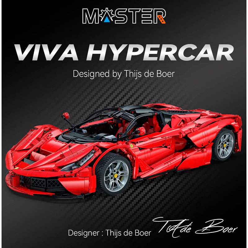 Конструктор CaDA MASTER спорткар Hyper Car, 4739 элементов - C61505W