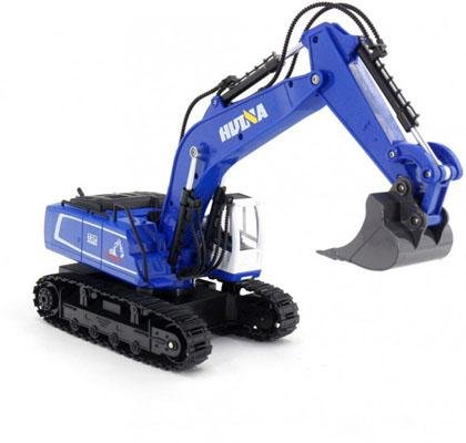 Радиоуправляемый экскаватор HUI NA TOYS масштаб 1:18 2.4G - HN1558-BLUE