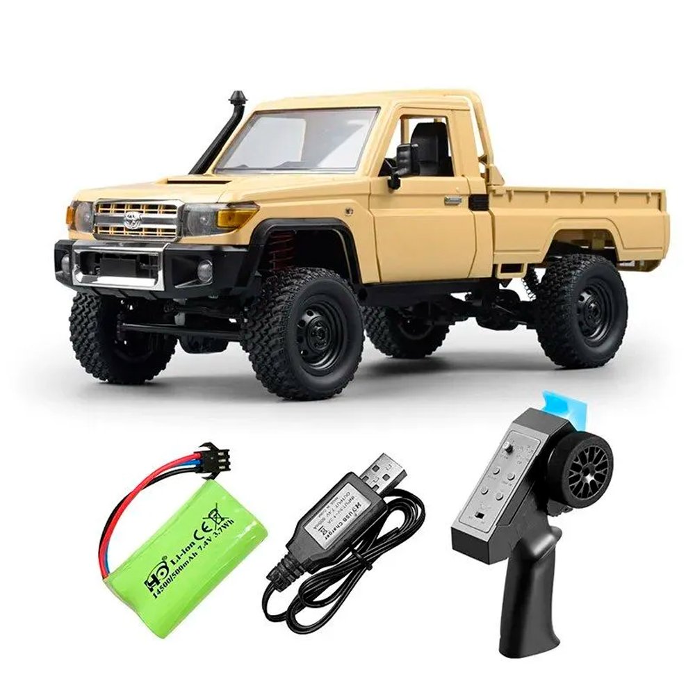 Радиоуправляемая машина MN MODEL, внедорожник Land Cruiser масштаб 1:12, 2,4 ГГц, RTR, 4WD - MN-82 Yellow