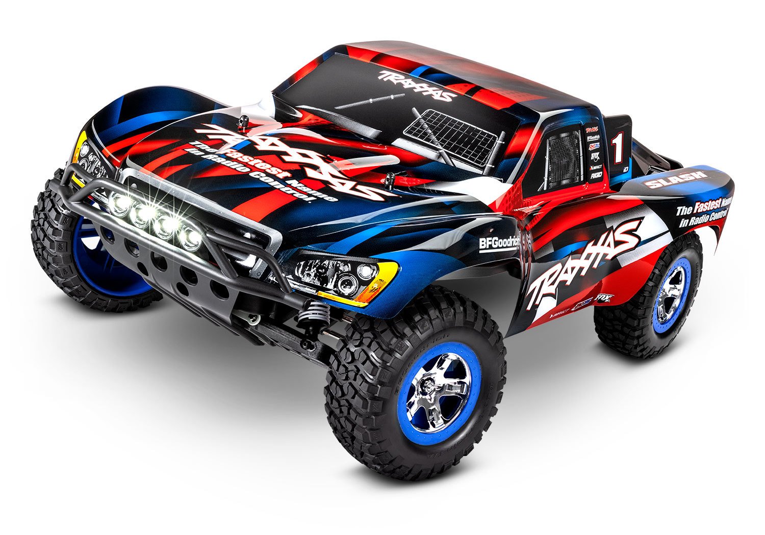 Радиоуправляемая машина шорт-корс TRAXXAS Slash 2WD RTR масштаб 1:10 2.4G - TRA58034-61-RBLU