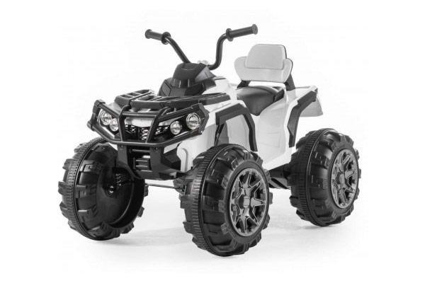 Детский квадроцикл Grizzly ATV White 12V с пультом управления 2.4G- BDM0906