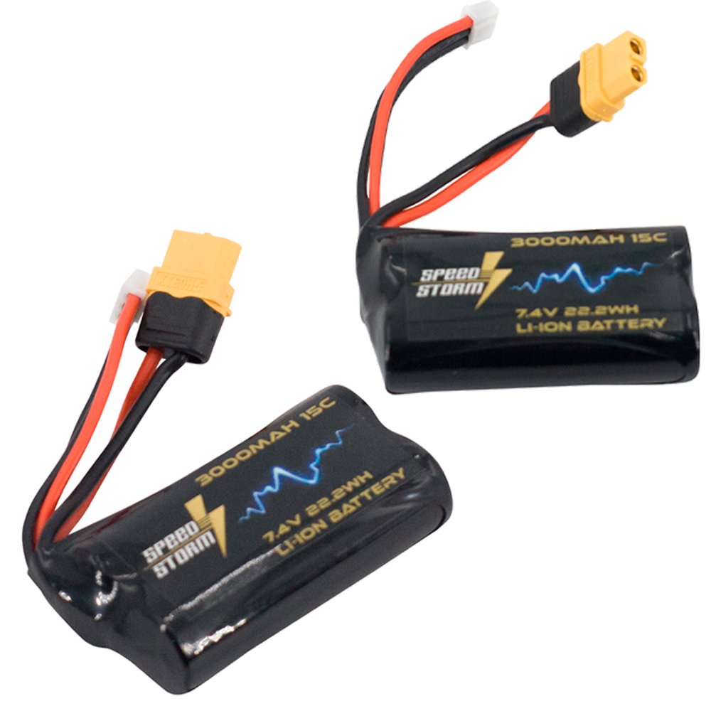 Аккумулятор Speed Storm Li-ion 18650 7.4V 3000 mAh разъем XT60 - SS-2S3000-XT60