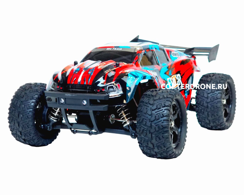 Радиоуправляемая машинка трагги Remo Hobby S EVO-R 4WD 2.4G 1/16 RTR RH1661-RED