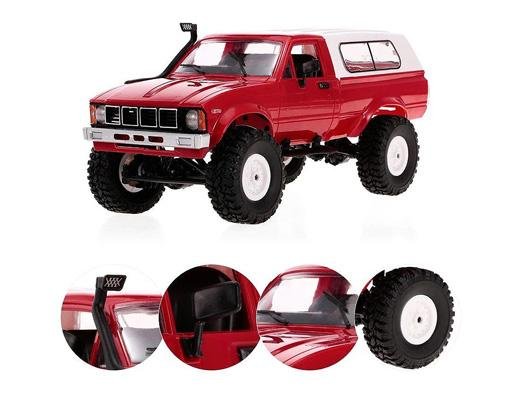 Радиоуправляемая машина краулер WPL Military Truck Buggy Crawler RTR 4WD масштаб 1:16 2.4G - WPLC-24R-Red