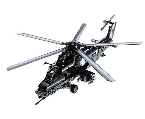 Радиоуправляемый конструктор CADA военный вертолет WZ-10 (989 деталей) C61005W