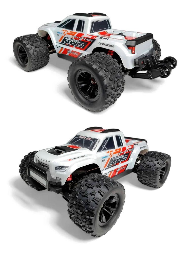 Радиоуправляемый монстр MJX Hyper Go V2 Brushless 4WD 1:10 - MJX-10208-V2-WHITE