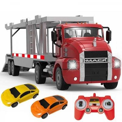 Радиоуправляемый грузовик автовоз MACK с машинками Double E 1:26 2.4G - E583-003
