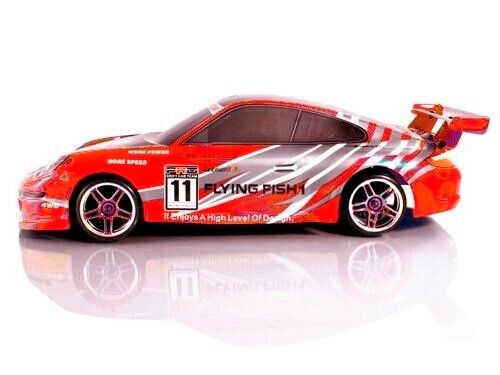 Радиоуправляемая машина для дрифта HSP Flying Fish 1 4WD RTR 1:10 2.4G 94123|12371 Red Porsche 911