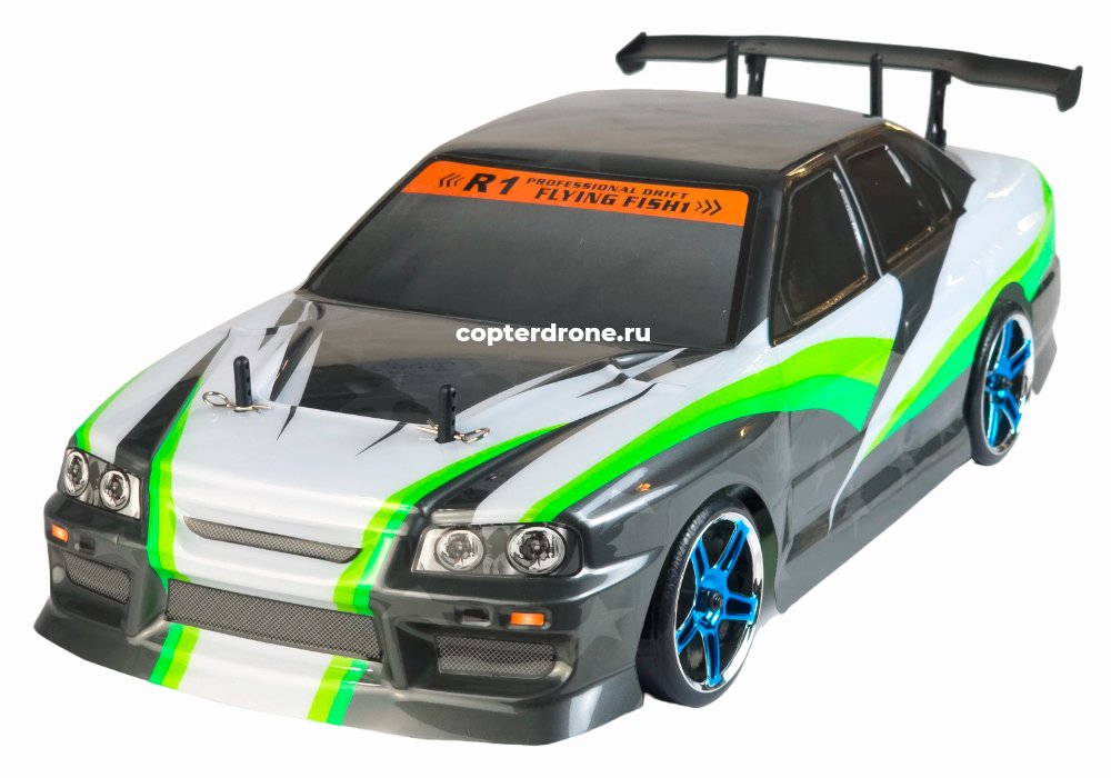 Радиоуправляемая машина для дрифта HSP Flying Fish 1 4WD RTR 1:10 2.4G 94123|12337 Skyline R34