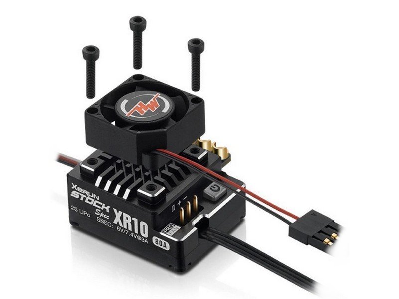 Бесколлекторный регулятор Hobbywing XERUN XR10 PRO-STOCK SPEC Black (80A-200A, 1/10, 1/12) - HW-30112401