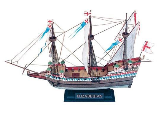 Модель сборная ZVEZDA Галеон Элизабет Эскадры Дрейка 1588 г., 1:200